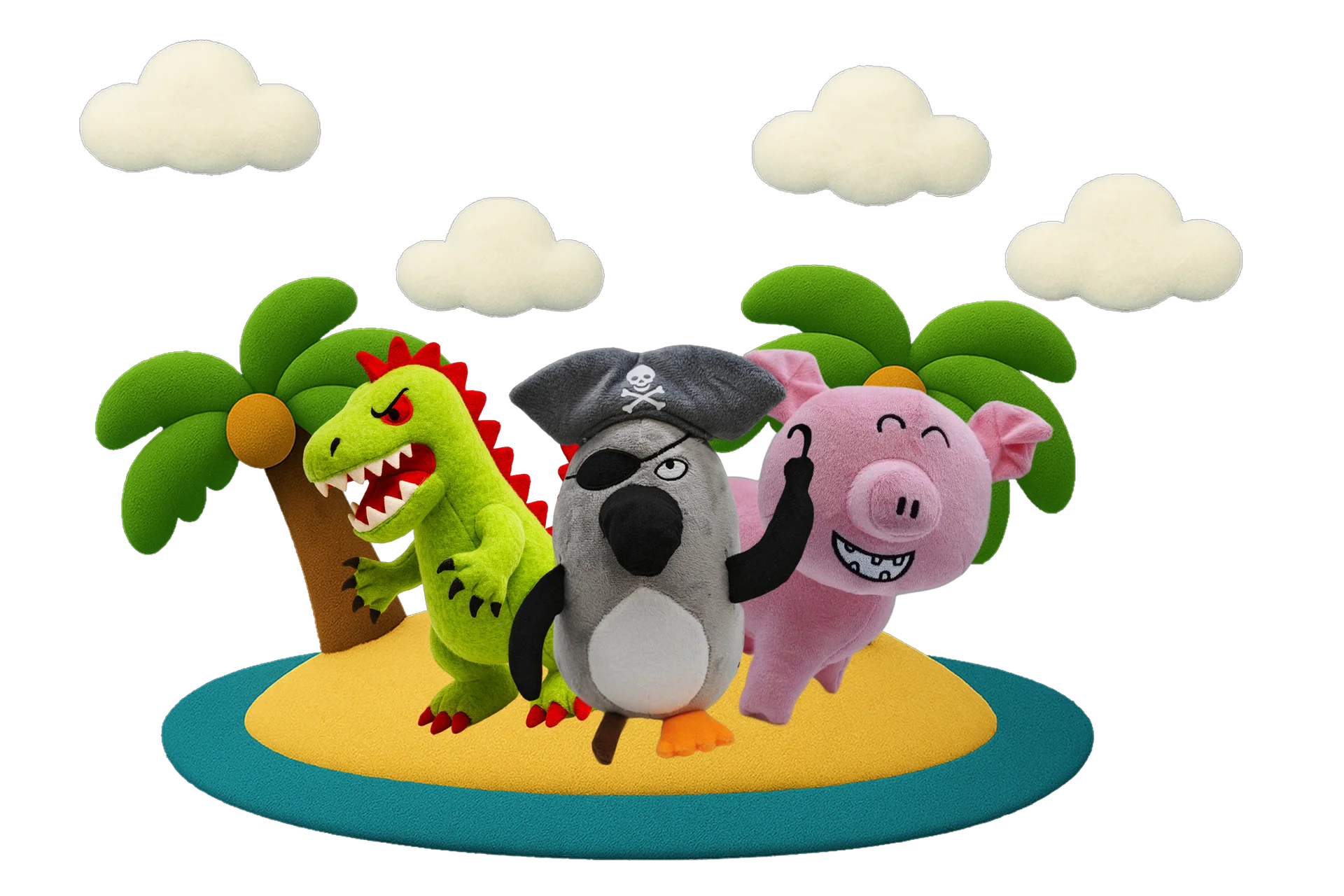 Sneaky Plushies on an Island