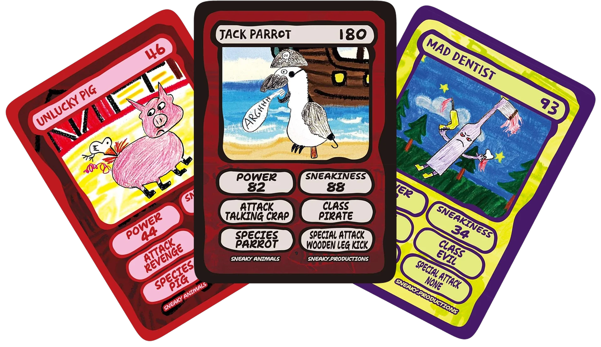 Three sneaky cards